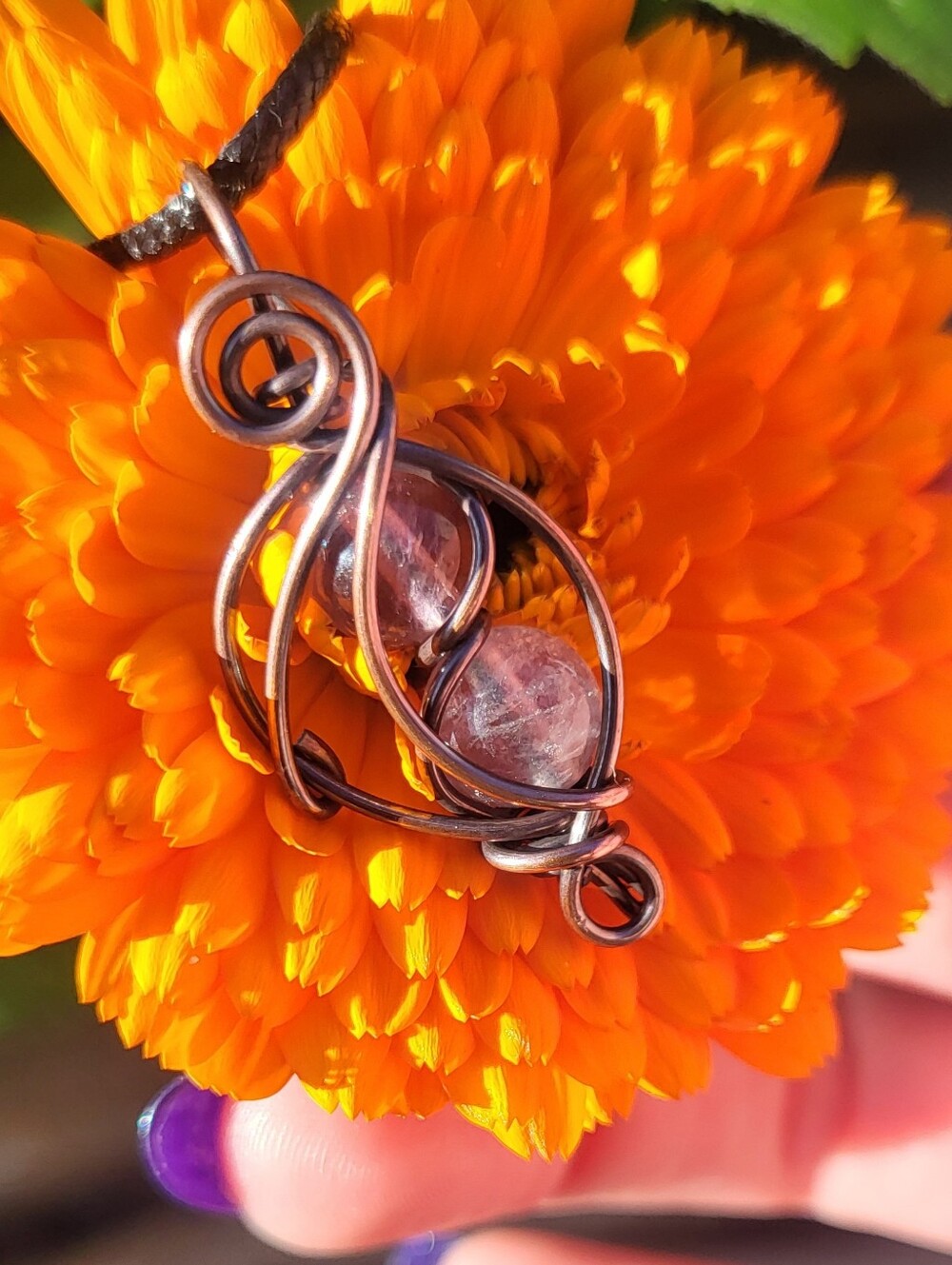 Fluorite Pendant Necklace